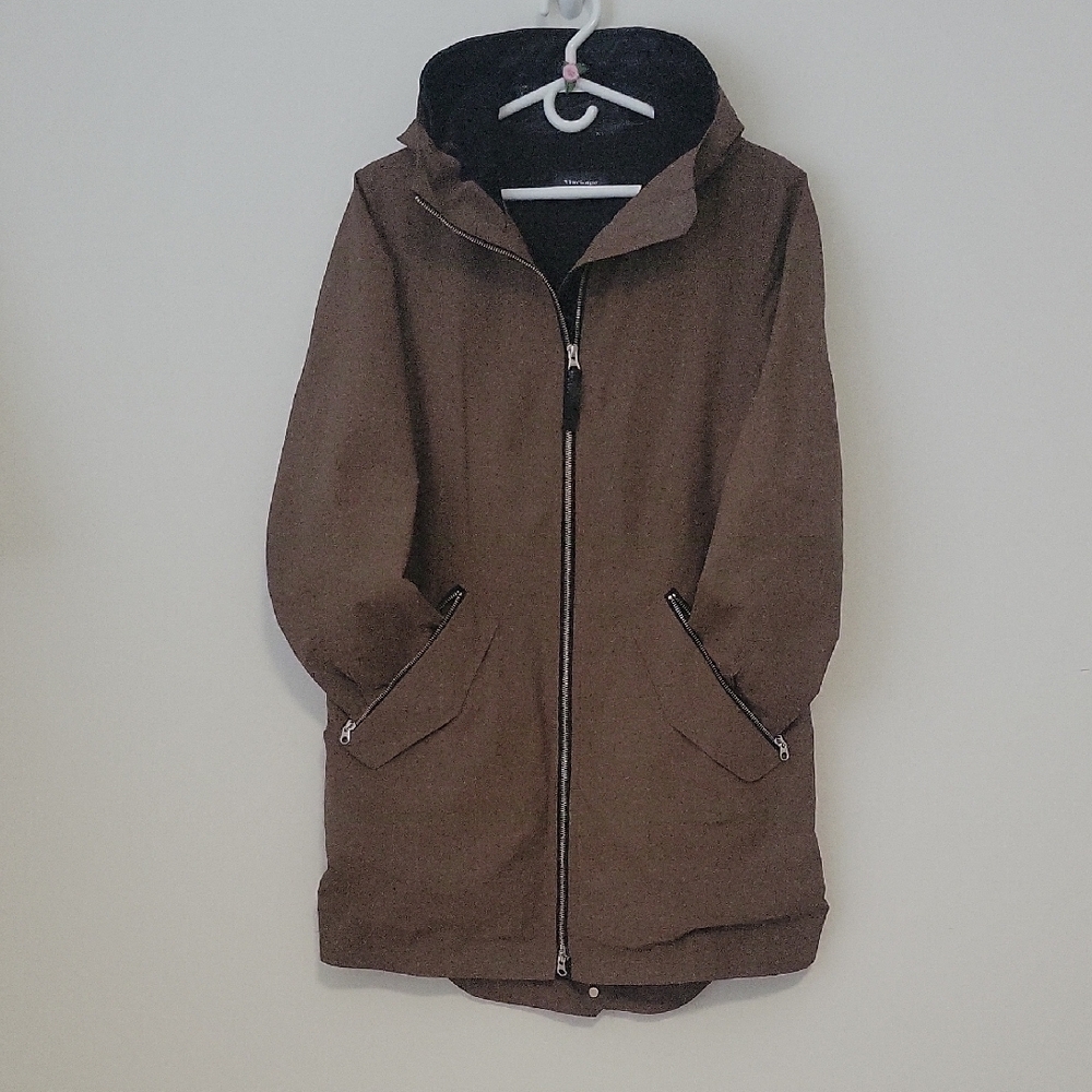 Mackage Green Brown Hooded Jacket